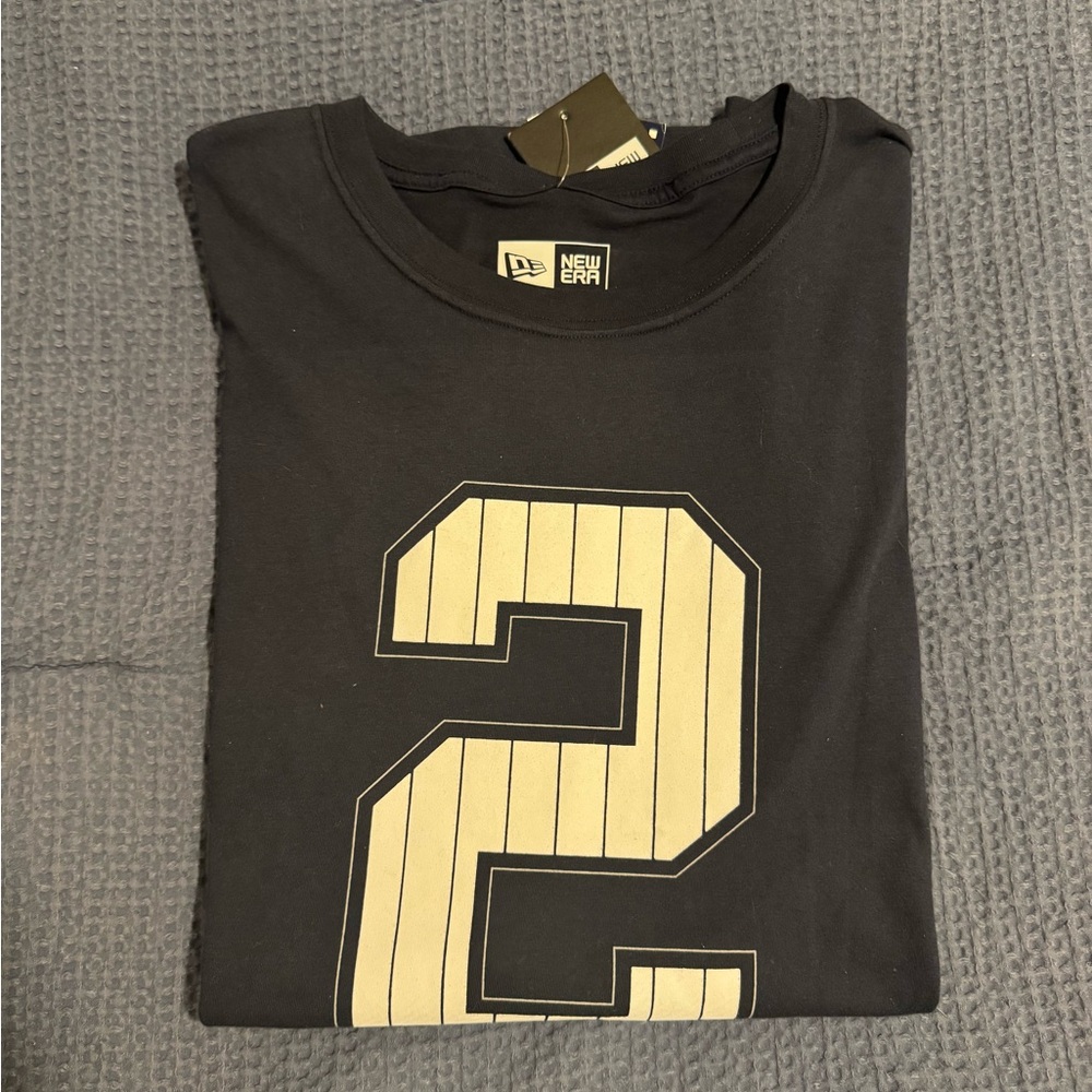 New Era Yankees Tee with Pinstripe Logo